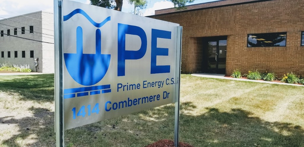 Prime Energy C.S. sign at the first Troy location, 1414 Combermere Drive.